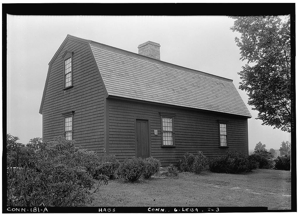 Black and white image of a building