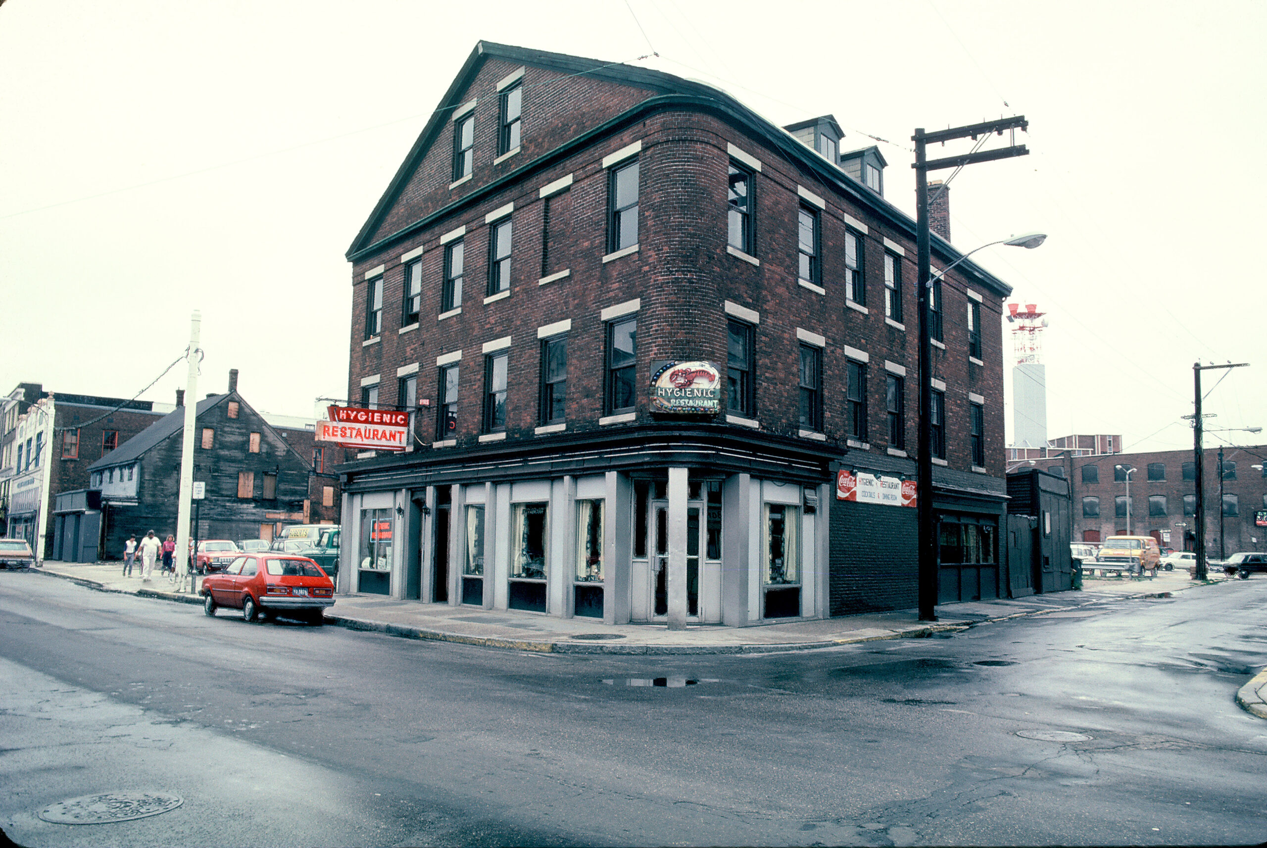 Photograph of a brick building