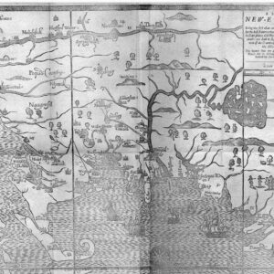 A hand drawn map of New England