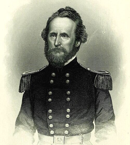 Engraving of a man from the waist up
